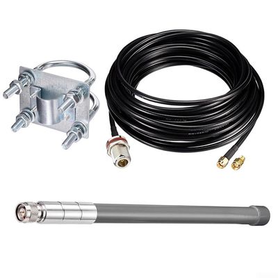 5DBi 915MHz Helium Hotspot Antenna Outdoor Omnidirectional Fit For Nebra/Fit For Bobcat HNT Miners/Fit For LoRa IoT With 10M Low-Loss Cable/Fit For SMA Adapter Weatherproof Fiberglass