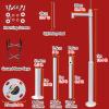 MZZKFC Security Camera Mounting Bracket Extender Pole Long, 7 8 10 12 13 15 16 20ft Galvanized Steel Surveillance Camera Pole Post, Floor Security Camera Holder(Light Coffee,5m-196 9/10") view 2