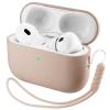 ORNARTO Compatible with AirPods Pro 3 Case 2025, Full Protective Hybrid Silicone for AirPods Pro 3rd Generation Case, Front LED Visible Skin Cover-Nude Taupe view 1
