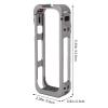 ciciglow Camera Cage Fit for X5, Aluminum Alloy Protective Case with Lens Cover, Wind Muff, Action Camera Frame Case with 1/4 Inch Screw Hole, 2 Cold Shoe Mounts view 2