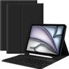 SENLAN Keyboard Case for Xiaomi Redmi Pad SE 11 inch 2023Detachable Magnetic Bluetooth Keyboard Slim PU Leather Cover with Pen Holder Colorful KeysBlack view 1