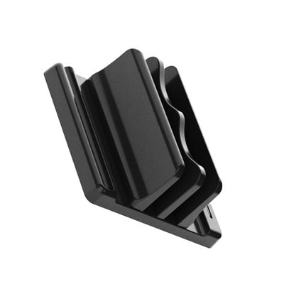 GARIOUANS Vertical Adjustable Laptop Stand Double Desktop Holder for Books and Laptops Space Saving Organizer Rack with Polished Finish for Reading and Workspace Optimization