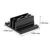 GARIOUANS Vertical Adjustable Laptop Stand Double Desktop Holder for Books and Laptops Space Saving Organizer Rack with Polished Finish for Reading and Workspace Optimization view 2
