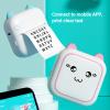Luocute Mini Pocket Printer, Inkless Thermal Portable Printer with Printing Paper, APP Operation, Suitable for Notes Journal Memo Photo Study (Blue) view 3