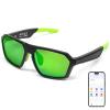 OZOKSKS AI Smart Bluetooth Glasses for Men&Women|UV400 Safety Sunglasses Translation with 114+ Languages for Cycling,Business,SportsGreen view 1