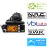 Harrison FCC AM/FM CB Radio with DIGIMIKE Microphone, CTCSS/DCS, Large 7 Color LCD Display, Weather Channel/Alert, ASC, VOX, Scan Skip, USB Port, NRC, Automatic SWR, PA, with Keychain view 2