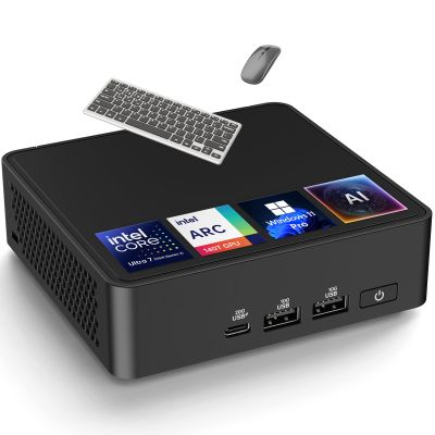 ASUS NUC 15 Pro Mini Desktop PC, Intel Series 2 Core Ultra 7 255H, 32GB DDR5 RAM, 2TB PCIe SSD, Intel Arc 140T GPU, 8K Display, Win 11 Pro, Thunderbolt 4, WiFi 7 for Virtualization & Creative Projects