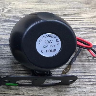 Universal Car Alarm Siren - 6-Tone Anti-Theft Alarm Horn (DC12V, 20W, 120dB)
