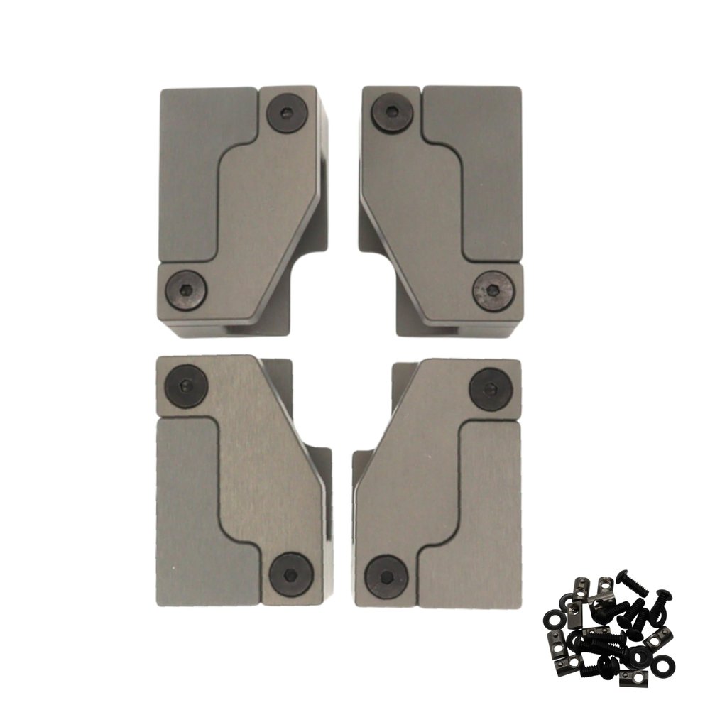 Sherpa Starlink Mini Flush Mounts  CNC-Machined Aluminum Mounting Brackets  Low-Profile Flush Mount Kit for Starlink Mini High Performance Dish  Anodized Aluminum Finish  Made in USA