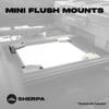 Sherpa Starlink Mini Flush Mounts  CNC-Machined Aluminum Mounting Brackets  Low-Profile Flush Mount Kit for Starlink Mini High Performance Dish  Anodized Aluminum Finish  Made in USA view 2