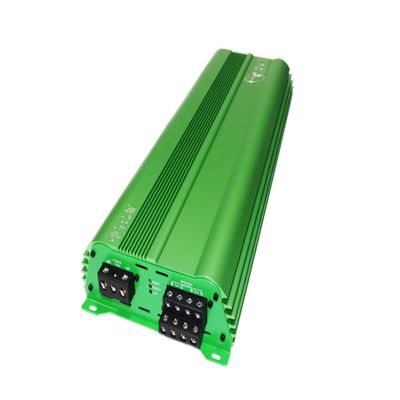 DOWN4SOUND JP34 AB Green 4 Channel Car Audio Amplifier | 590W RMS Class AB Power Amp | Car Stereo Speaker Amplifier | High-Performance Automotive Sound