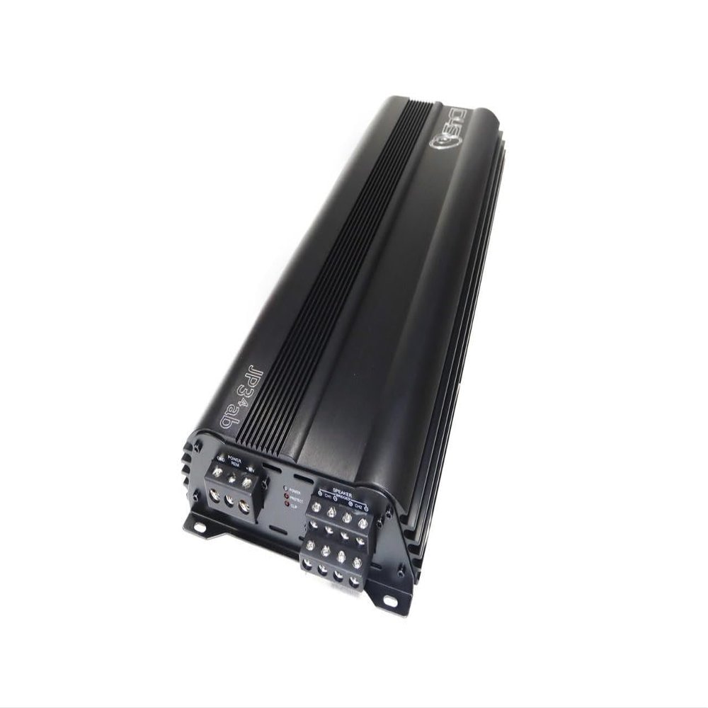 DOWN4SOUND JP34 AB Black 4 Channel Car Audio Amplifier | 590W RMS Class AB Power Amp | Car Stereo Speaker Amplifier | High-Performance Automotive Sound