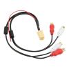 Line Output Converter, ABS Easy Installation Car Line Out Adapter Audio Input Cable for CD Player view 4