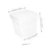 PP Plastic Water Bucket White with Handle and Lid, 1l view 2