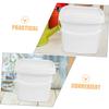 PP Plastic Water Bucket White with Handle and Lid, 1l view 3