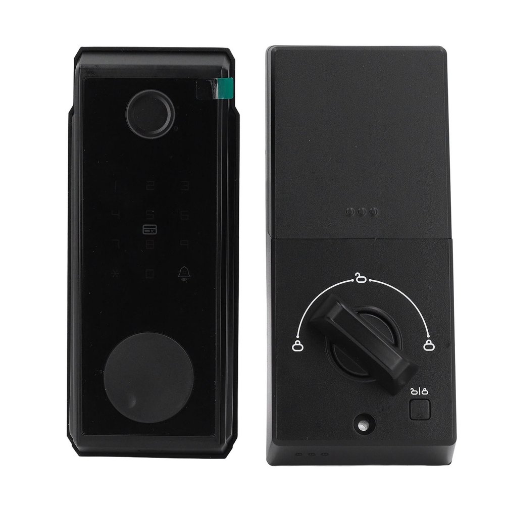 Depisuta Keyless Entry Door Lock Keypad, Smart Lock with Fingerprint IC Card Key Password, App Control Electronic Keypad Deadbolt for Front Door Bedroom Exterior
