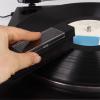 Record Brush Anti Static Scratch Proof Gentle Soft Velvet Record Cleaning Brush for Turntable CD VCD DVD Black Plastic Velvet Material with Dust Cover and Mini Brushes view 4