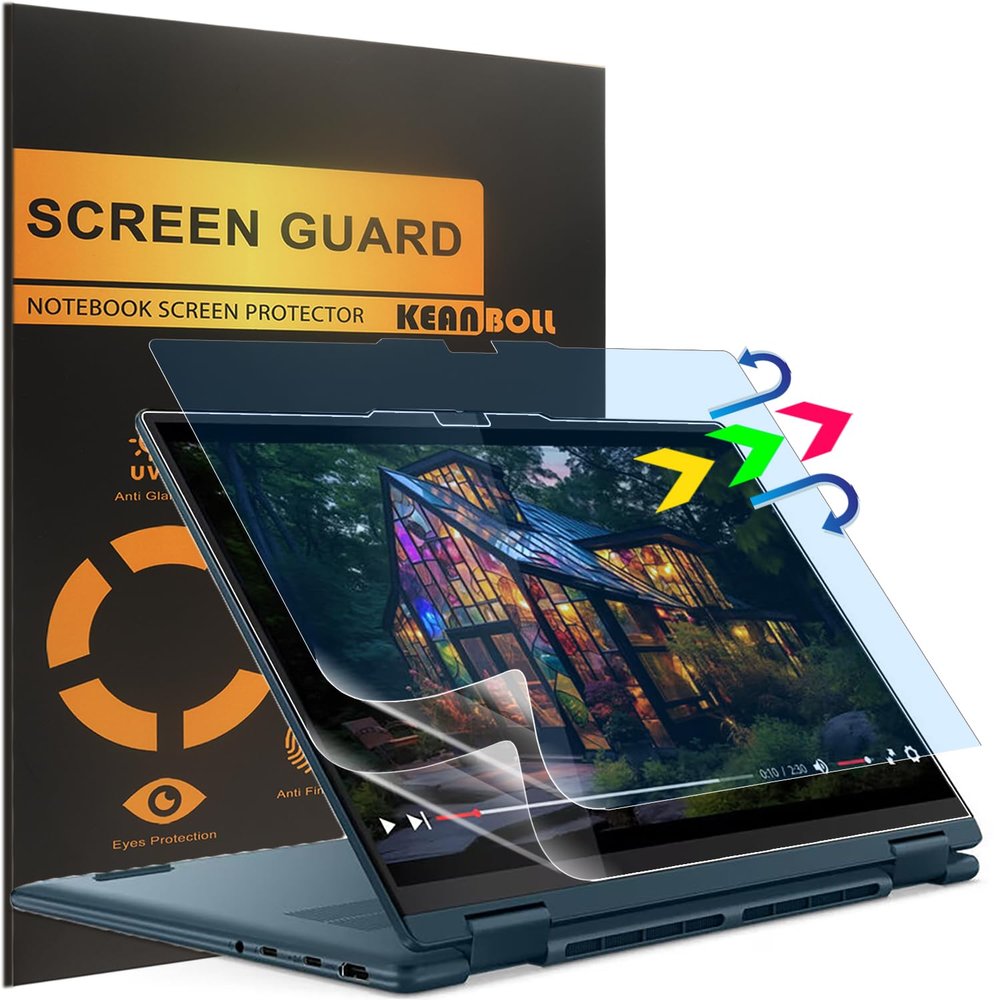 2 Pack Blocking Blue Light Screen Protector for 2026 New Lenovo Yoga 7a 2-in-1 14" (14AGP11) & Lenovo Yoga 7i 2-in-1 Aura Edition 14 Gen11 Touchscreen Laptop, Anti Blue Light Anti Glare (Matte) Shield