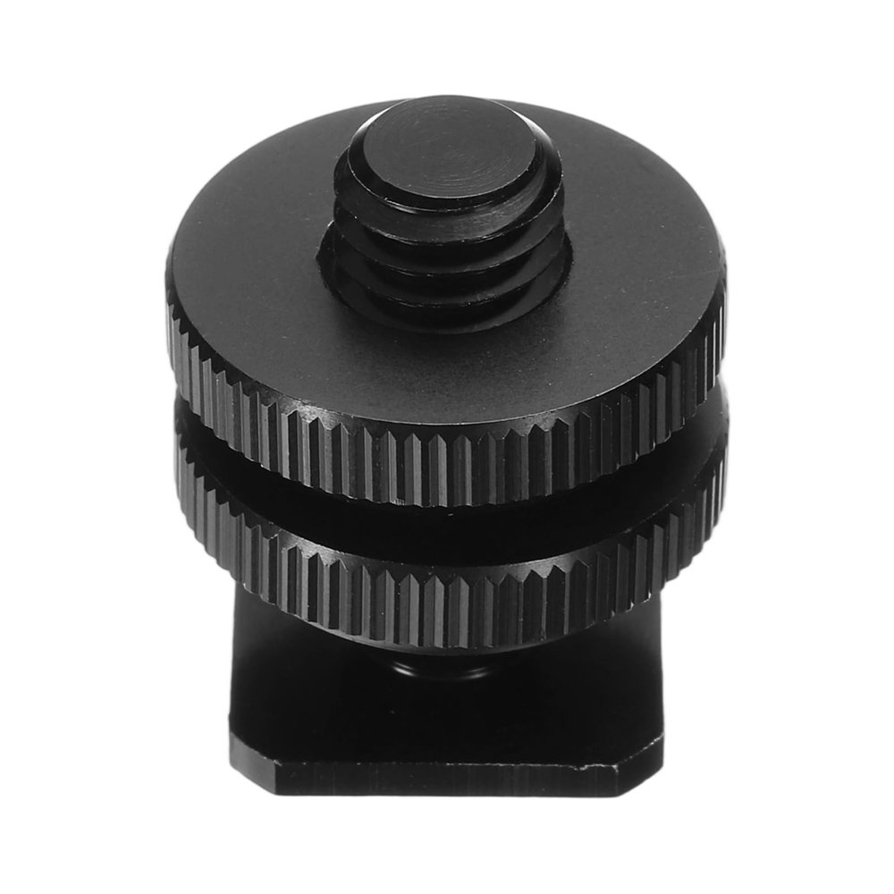 PATIKIL Hot Shoe Adapter 3/8" Male, 1 Pcs Hot Shoe Mount Adapter Camera Mount Screw Camera Video Light Converter for Microphone Holder Accessories 1.06x0.91x0.91 Inch