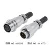 WS16 aviation 2-3 core 4-5-7 pin 9-10P hole TQTZ male and female connector(10 core male docking female socket) view 2