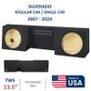 13" Dual Sealed JL TW5 sub Box, fits 2007-2024 Silverado Regular-cab Speaker Box subwoofer Enclosure Stereo car Audio Home Audio view 2