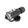 Panel metal reverse mount (locking wire) locking screw power waterproof connector EW-LP16 panel metal 2/3/4/5-pin reverse mount aviation socket(EW-LP16-2P) view 1