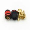 10Pcs 4mm Banana Speaker No Welding Connector Gold Plated(Black) view 3