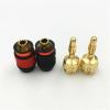 10Pcs 4mm Banana Speaker No Welding Connector Gold Plated(Black) view 4