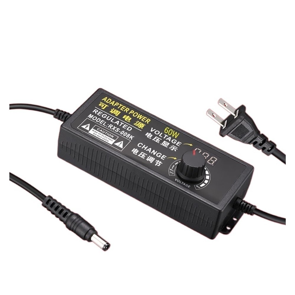 3-12V5A Adjustable Power Supply 3A10A Grinding Motor Motor Water Pump LED Voltage Regulation Adjustable Speed Power Adapter