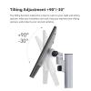 HFFFXRCY Office monitor desktop stand, made of aluminum alloy, can move up and down, rotate 360, load-bearing 8kg view 2