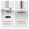 HFFFXRCY Office monitor desktop stand, made of aluminum alloy, can move up and down, rotate 360, load-bearing 8kg view 3