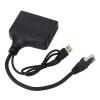 Focket Ethernet Splitter 4 Port, 1000Mbps Gigabit Internet Splitter with USB Power Cable for ADSL TV Modems in Routers TV Box view 2
