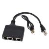 Focket Ethernet Splitter 4 Port, 1000Mbps Gigabit Internet Splitter with USB Power Cable for ADSL TV Modems in Routers TV Box view 4