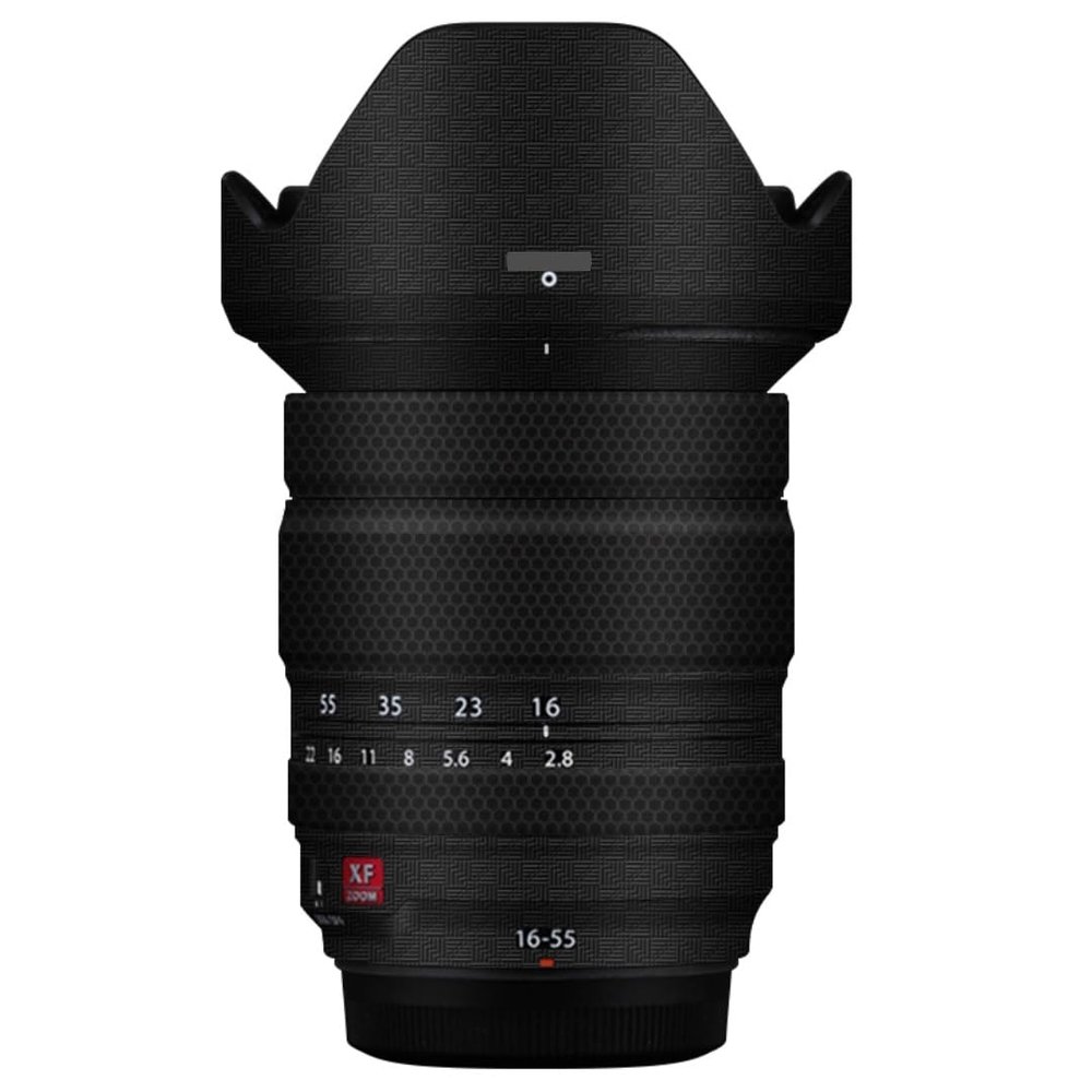 XF 16-55 II Anti-Scratch Camera Lens Skin Wraps Film Sticker for Fujifilm XF 16-55mm F2.8 II Protector Coat Vinyl Decals (Armor Fiber Black)