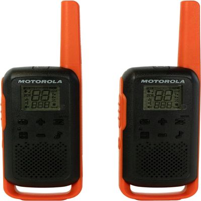 Motorola Talkabout T275 Two-Way Radios (2-Pack) 25 Mile Range, Rechargeable, VOX, Earpieces & Case Survival Ready for Bug Out Bags & Emergency Prep (Renewed Premium)