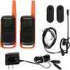 Motorola Talkabout T275 Two-Way Radios (2-Pack)  25 Mile Range, Rechargeable, VOX, Earpieces & Case  Survival Ready for Bug Out Bags & Emergency Prep (Renewed Premium) view 2