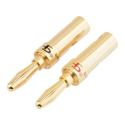 1PC Banana Speaker Copper Gold Plated Banana Head Cable Connector Adapter(Red Color)