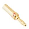 1PC Banana Speaker Copper Gold Plated Banana Head Cable Connector Adapter(Red Color) view 2