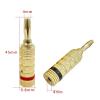 8/40/200pcs 4mm Banana Musical Cable Wire Audio Speaker Adapter Plated Speaker Cable Wire Pin Connectors Gold-Plated(8Pcs (4Pairs)) view 3