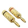 8/40/200pcs 4mm Banana Musical Cable Wire Audio Speaker Adapter Plated Speaker Cable Wire Pin Connectors Gold-Plated(8Pcs (4Pairs)) view 4