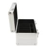 Focket HDD Storage Enclosure, 10 Bay Hard Drive Enclosure with EVA Cushioning for Aluminum Alloy 3.5 Inch HDD with Lock Slot and Tool view 2