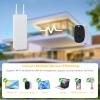 VUEBEE 4G LTE Router Security Camera System, 4-Cam Kit with 4 Solar Panels for Cameras & 20W Solar Panel for Router, 360 Coverage, 1080P Full HD Color Night Vision, WiFi Ethernet SIM Card view 4