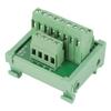 2 in 8 Out DIN Rail Mount Power Distribution Module Breakout Board, Material, Long, Rated 48V 1A, Compact Design for Easy Installation view 1