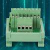 2 in 8 Out DIN Rail Mount Power Distribution Module Breakout Board, Material, Long, Rated 48V 1A, Compact Design for Easy Installation view 4