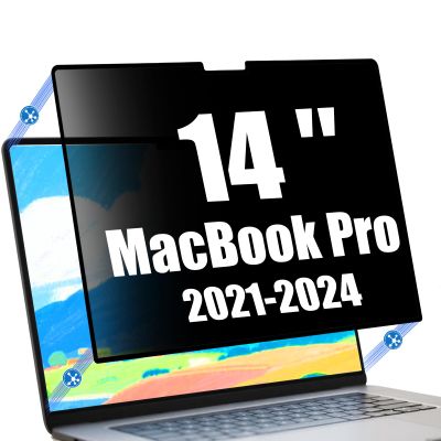 Ceydebne Nano-Suction Privacy Screen Protector for MacBook Pro 14 Inch (2021-2024, M1, M2, M3, M4, Pro, Max) Removable Laptop Privacy Screen Shield