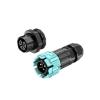 Waterproof aviation 2/3/4/5 core wire-to-board male-female plug-in m19 self-locking push-on connector(EW M19 3 core 5-8mm 20A) view 1