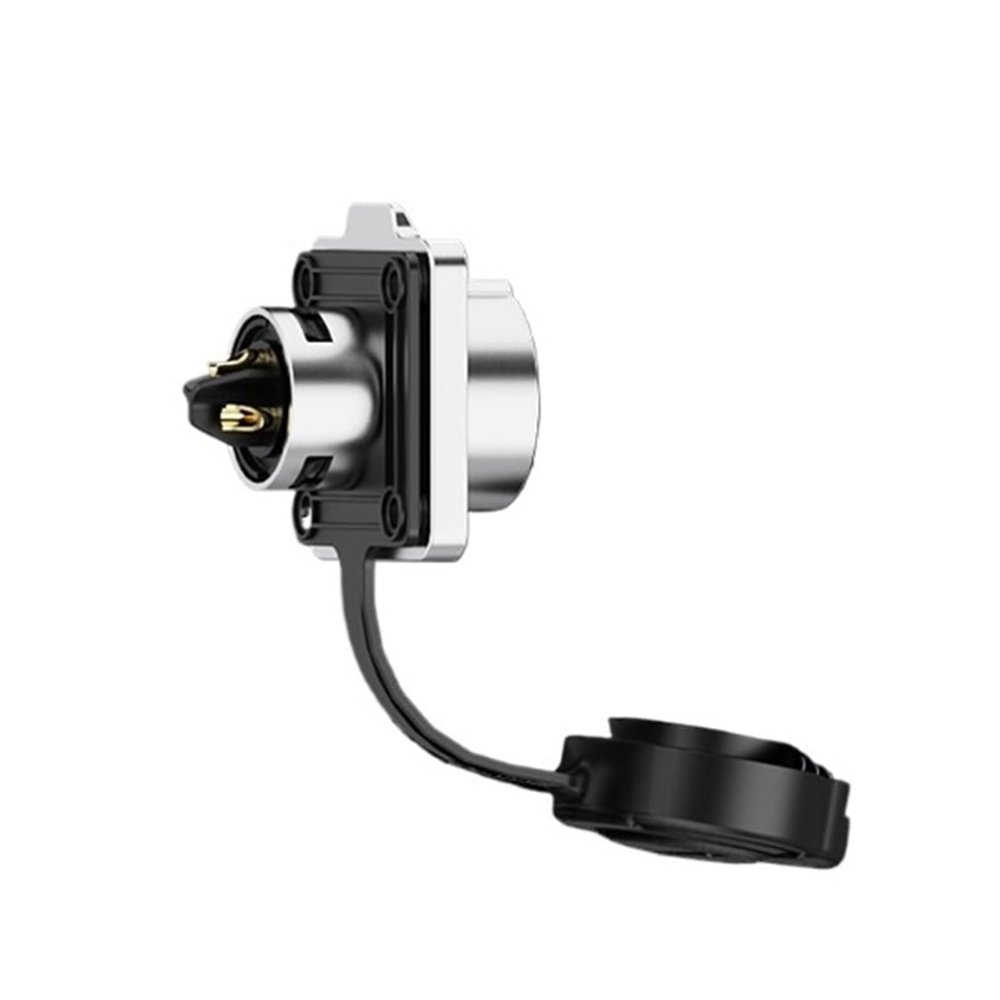 Male reverse mount lock wire lock screw power waterproof connector EW-LP16 panel metal 2/3/4/5 core reverse mount aviation socket(EW-LP16L-5P)