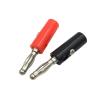 10Pcs 4mm Banana Male Jack Screw-Type Black & Red Wire Audio Speaker Cable Connector(70R) view 1