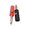 10Pcs 4mm Banana Male Jack Screw-Type Black & Red Wire Audio Speaker Cable Connector(70R) view 2