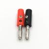 10Pcs 4mm Banana Male Jack Screw-Type Black & Red Wire Audio Speaker Cable Connector(70R) view 3